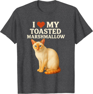 I Love My Toasted Marshmallow Siamese Cat Kitten Valentines