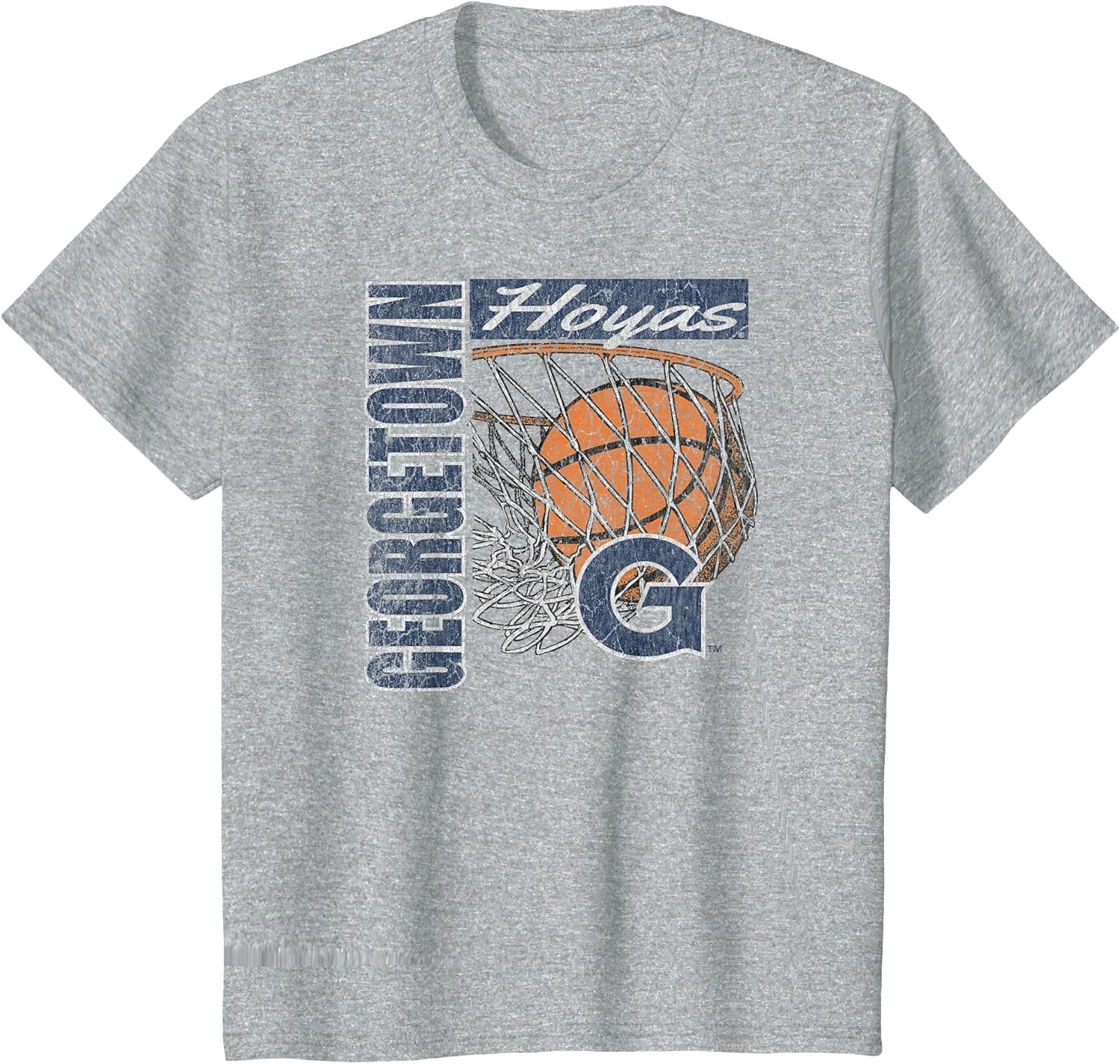 Georgetown Hoyas Vintage Basketball 90's Gray