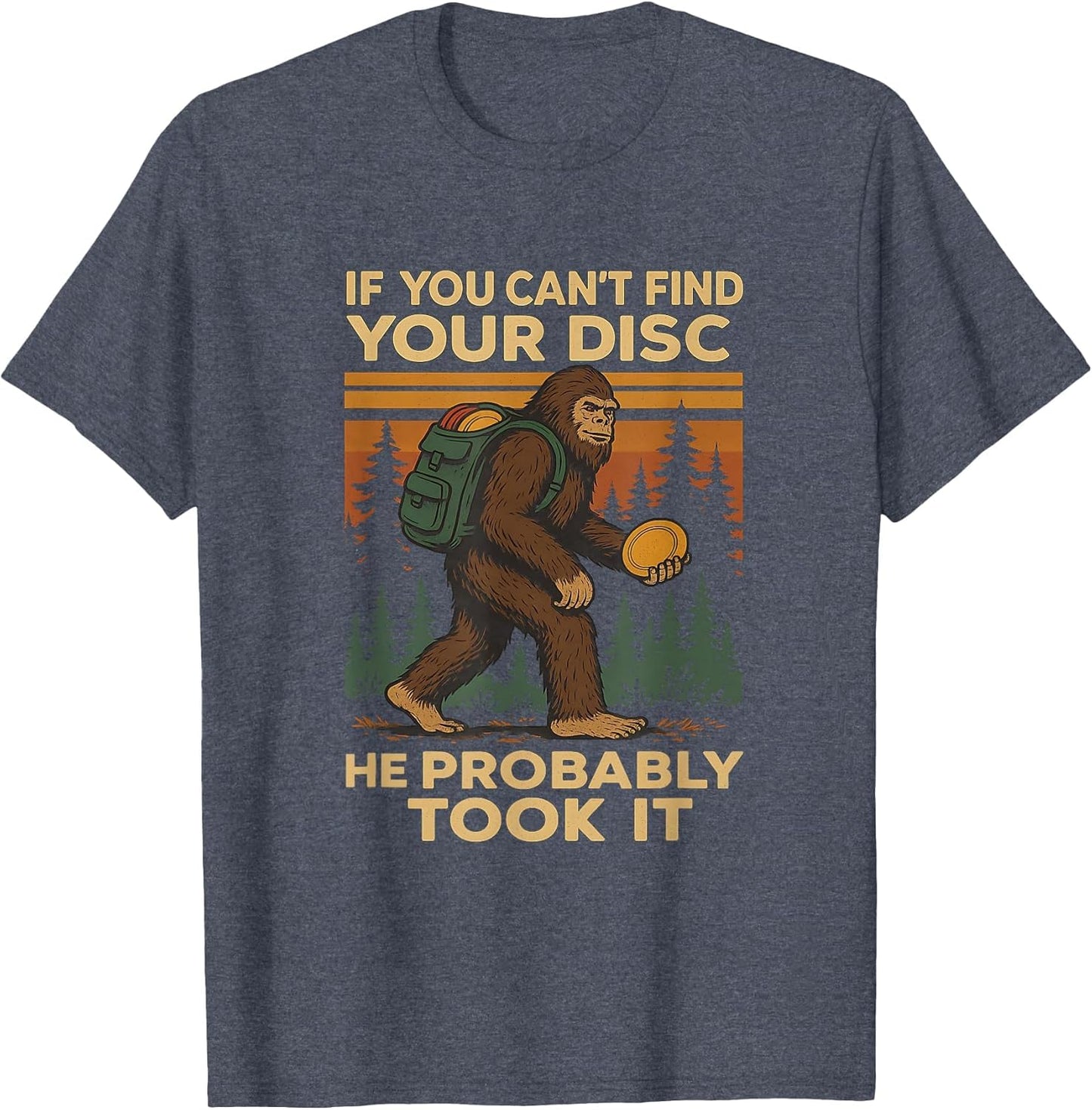Big Foot Funny Disc Golf Sasquatch Men Women Kids Frisbee