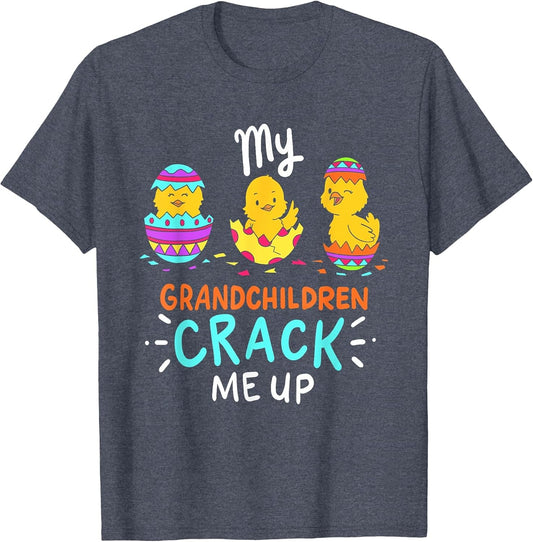 My Grandchildren Crack Me Up Cute Easter Day Gift Grandma