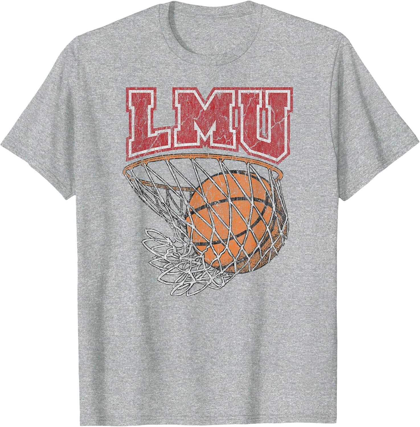 Loyola Marymount Lions Vintage Basketball 90's Gray