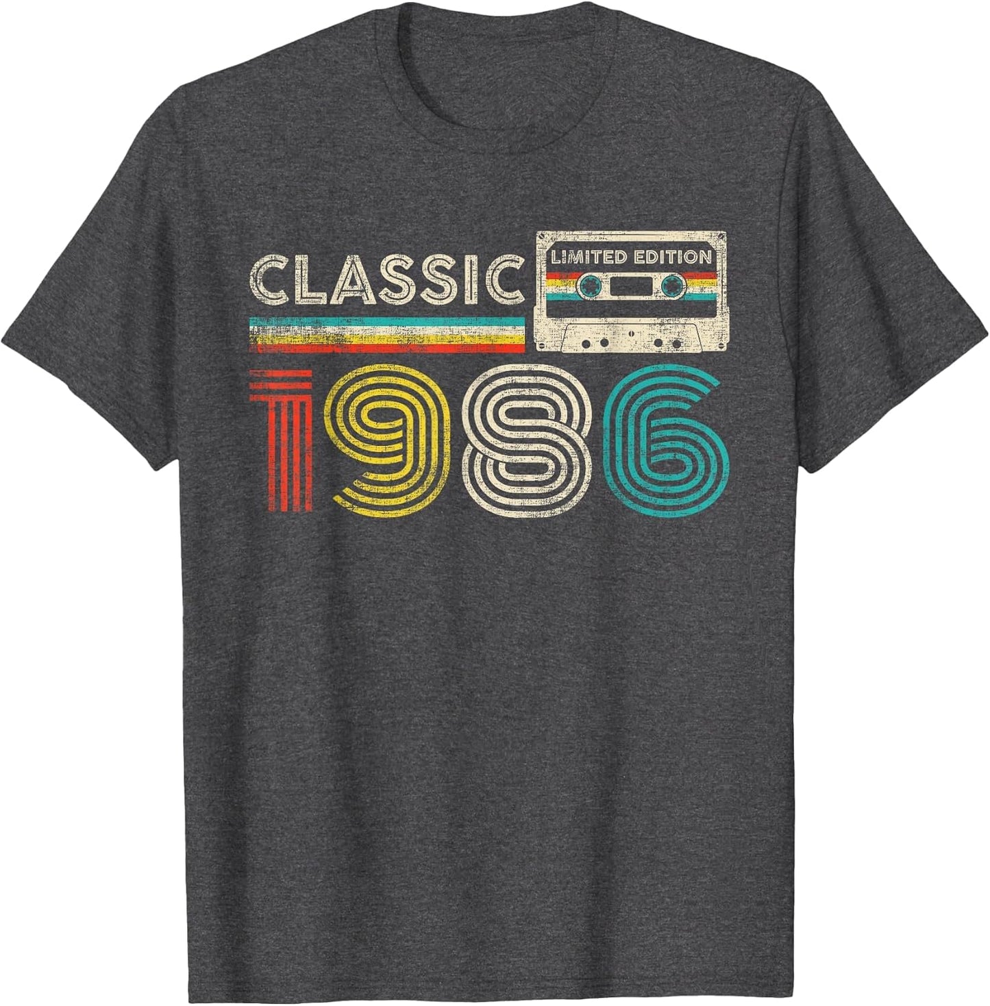Classic 1986 Vintage 1986 Cassette Tape Men Women Birthday