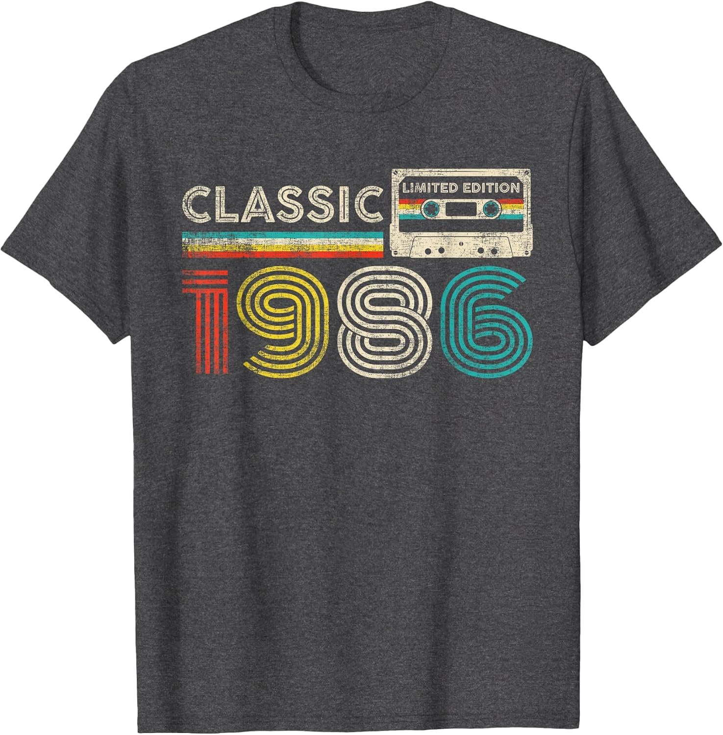 Classic 1986 Vintage 1986 Cassette Tape Men Women Birthday