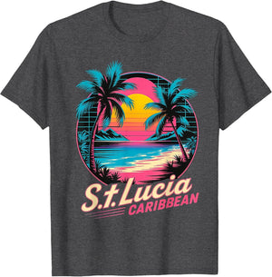 St Lucia Souvenir Summer Saint Lucia Retro Vintage