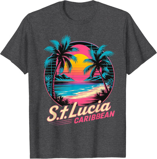 St Lucia Souvenir Summer Saint Lucia Retro Vintage