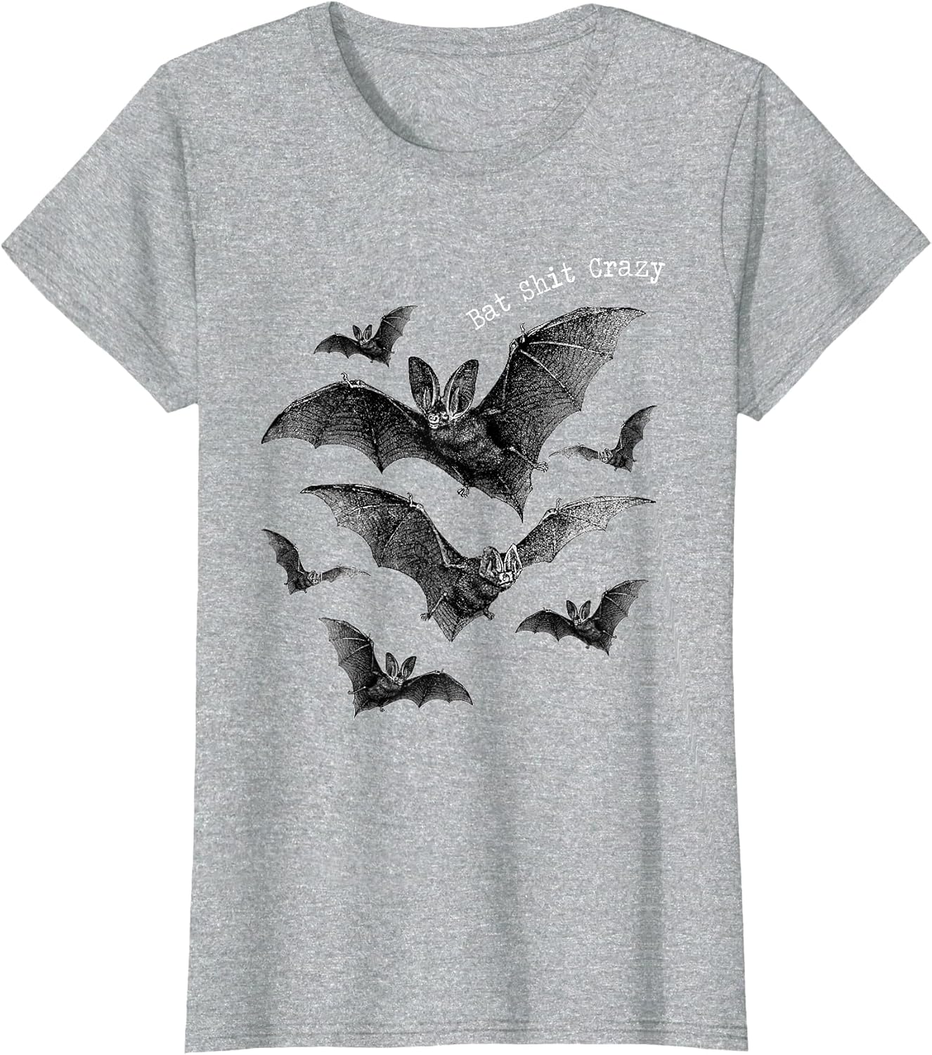 Funny Retro Bat Shit Crazy Spooky Halloween Trick Or Treat
