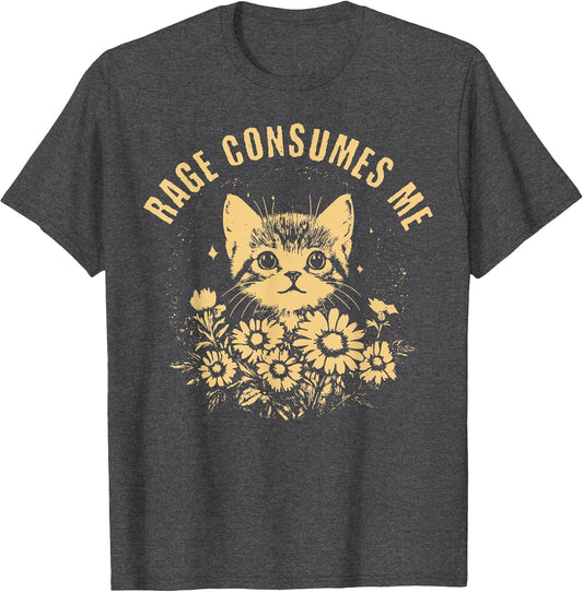 Rage Consumes Me Cute Cat Meme