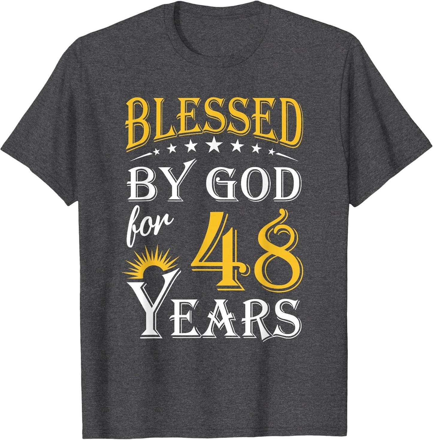 Vintage Blessed by God for 48 Years Happy 48th Birthday