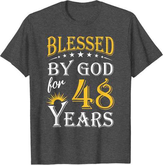 Vintage Blessed by God for 48 Years Happy 48th Birthday
