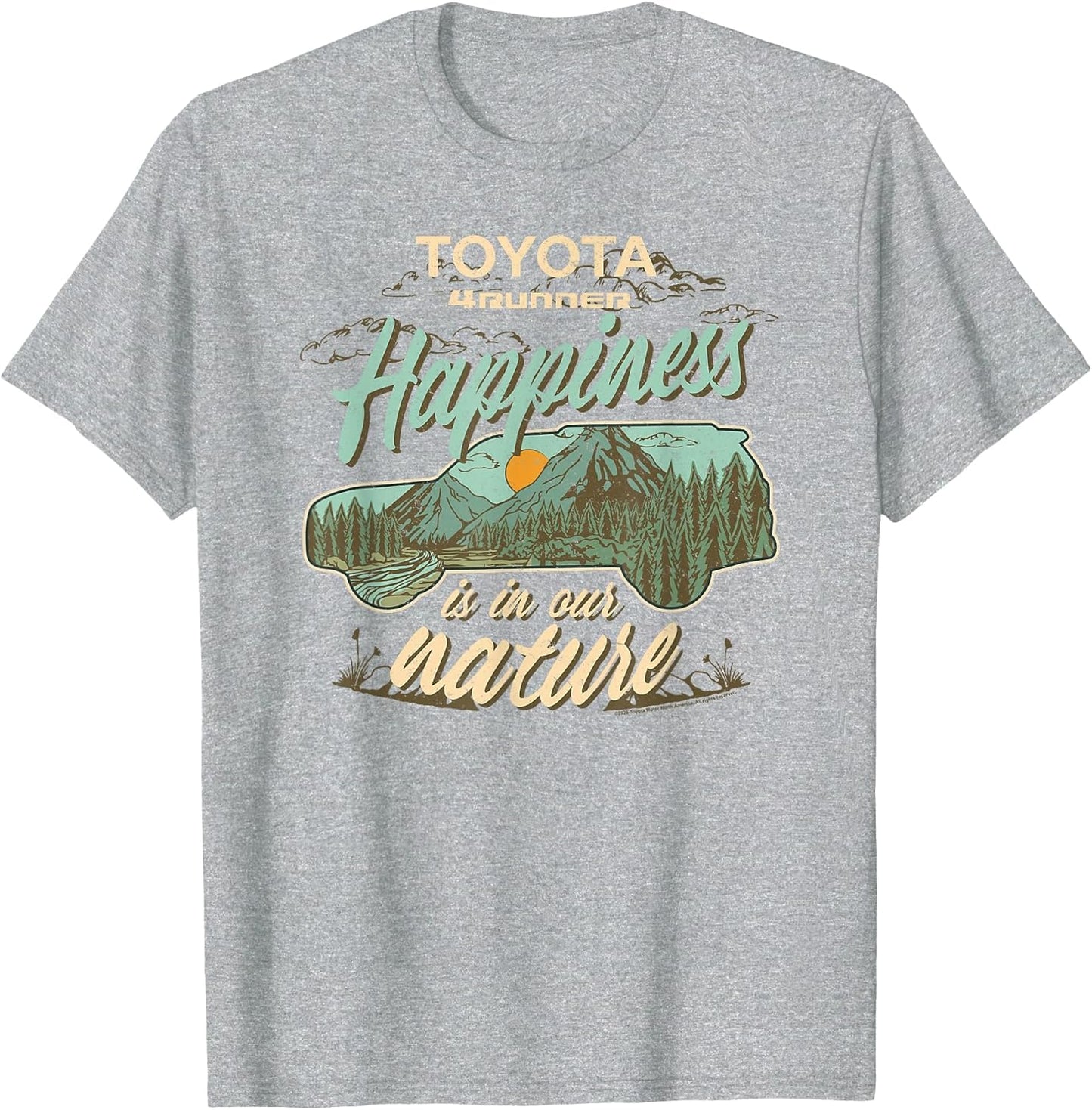 Toyota 4 Runner Happiness in The Nature Retro Chest Logo