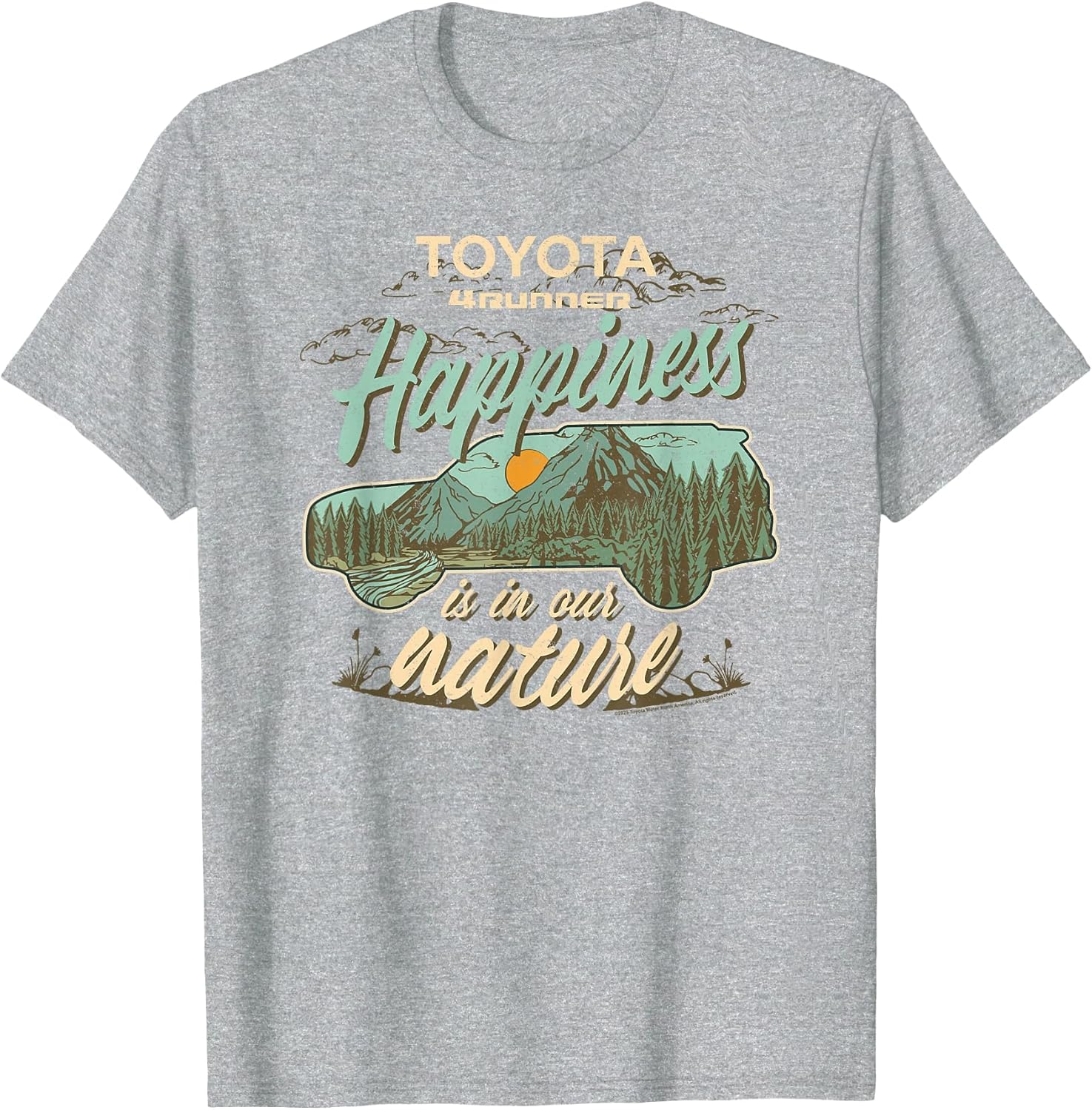 Toyota 4 Runner Happiness in The Nature Retro Chest Logo