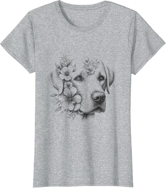 Floral Labrador Retriever Lab Flower Dog Mom Design
