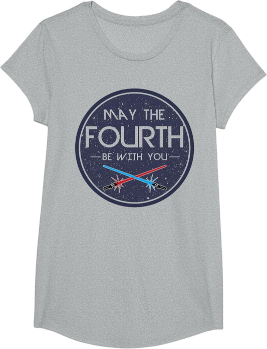 Star Wars May The Fourth Be With You Retro Circle Logo