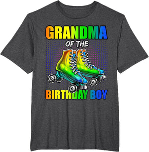 Grandma Birthday Boy Roller Skating Birthday Matching Family