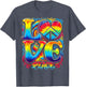 Hippie Peace Sign Tie Dye Heart Groovy