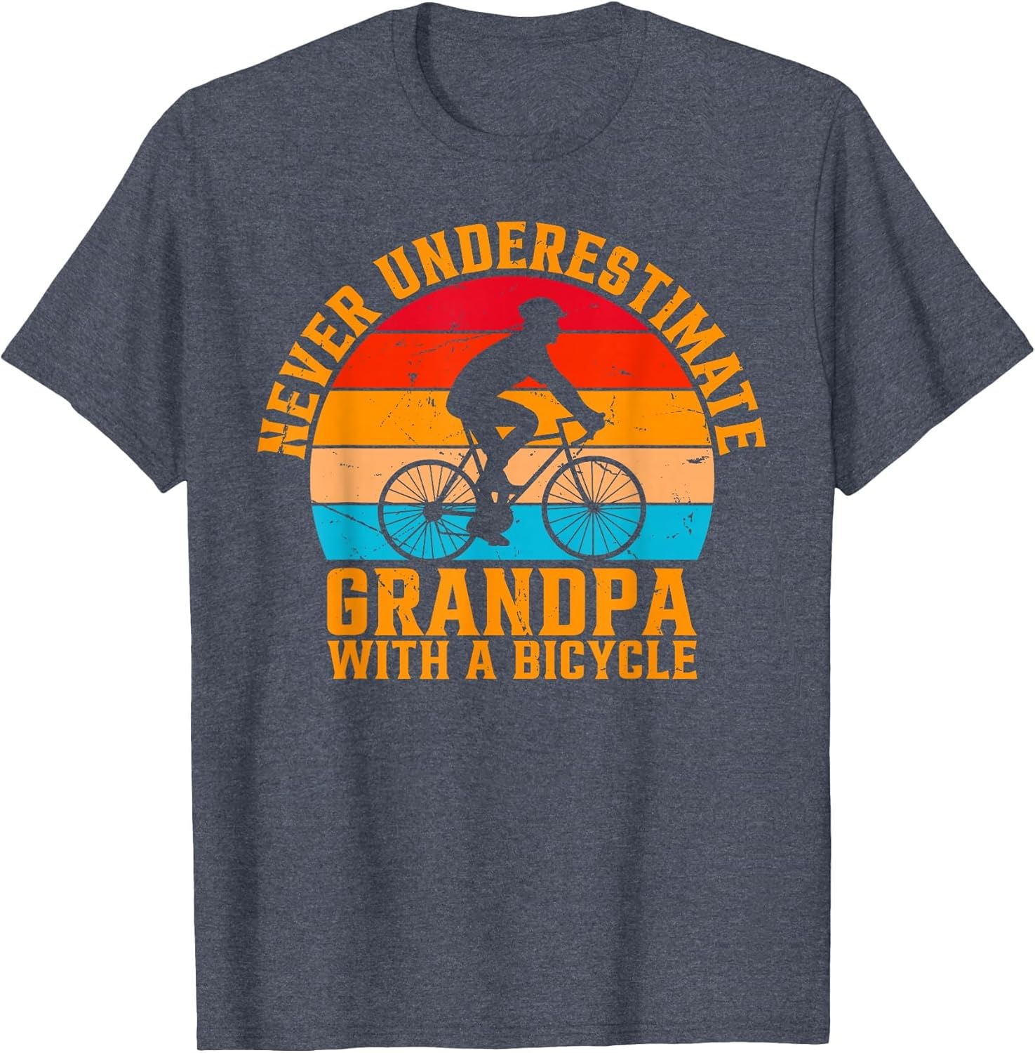 Never Underestimate Grandpa with A Bicycle Cycling Grandpa