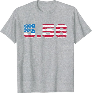 5.56 Rifle Cartridge USA Flag Military & Hunter Enthusiast