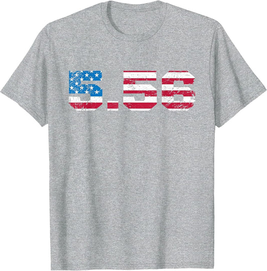 5.56 Rifle Cartridge USA Flag Military & Hunter Enthusiast