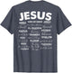 Jesus is King Names of God Hebrew Jesus Christian (On Back)