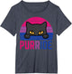 Bisexual Cat Purride Retro Bi Pride Flag LGBTQ Women Girls