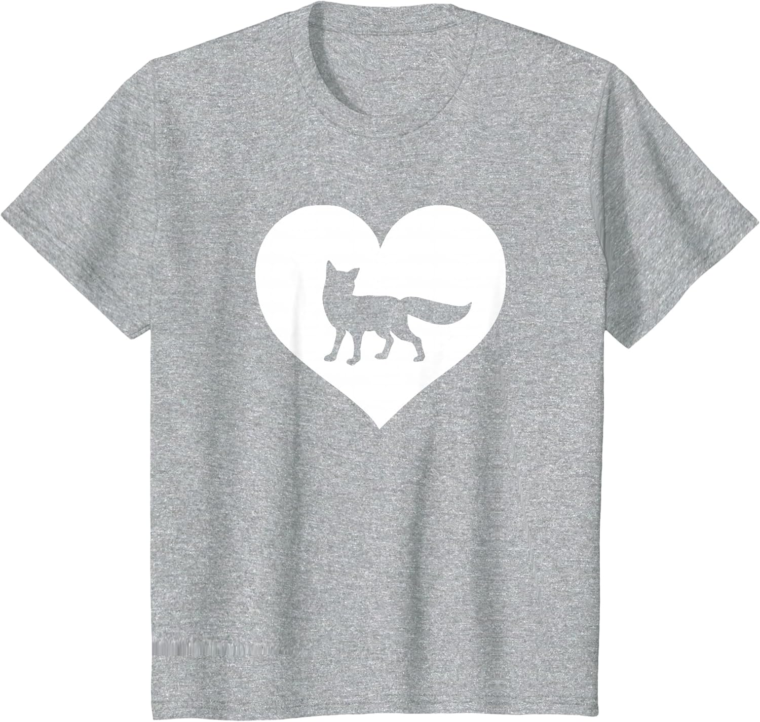 A Cute Purple or Pink Fox , Youth, Heather Grey, 3T