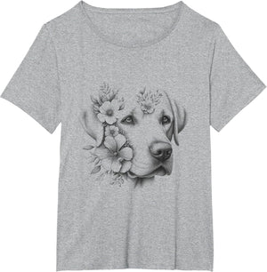 Floral Labrador Retriever Lab Flower Dog Mom Design