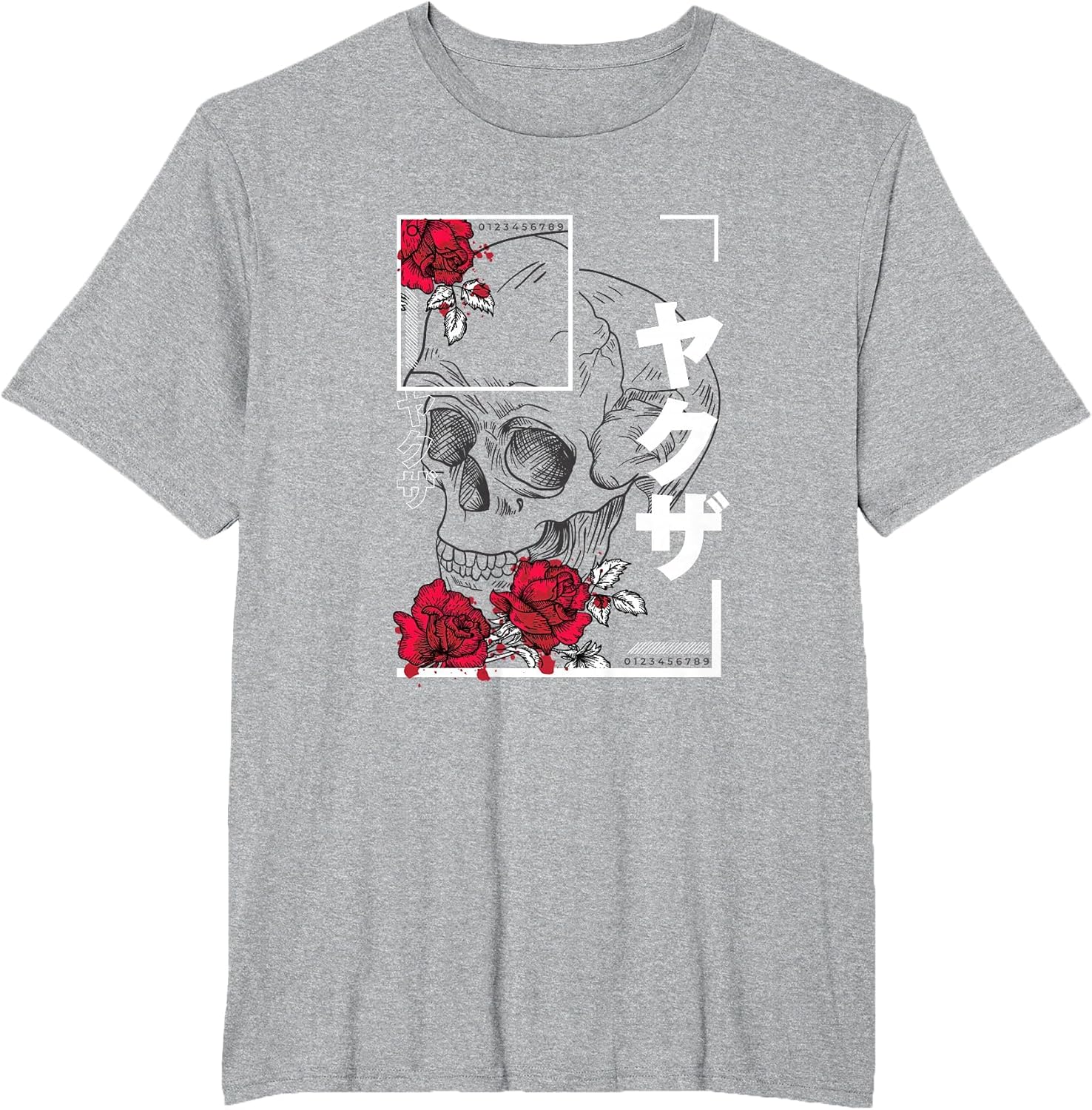Skull and Flowers Urban Art Style Graphic