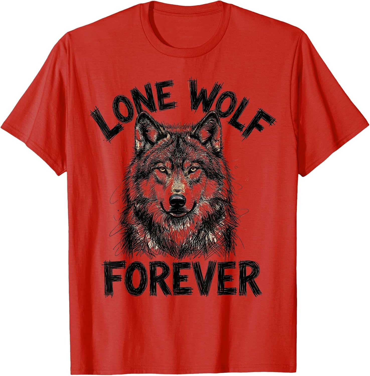 Lone Wolf Forever Bold Wolf Graphic Design