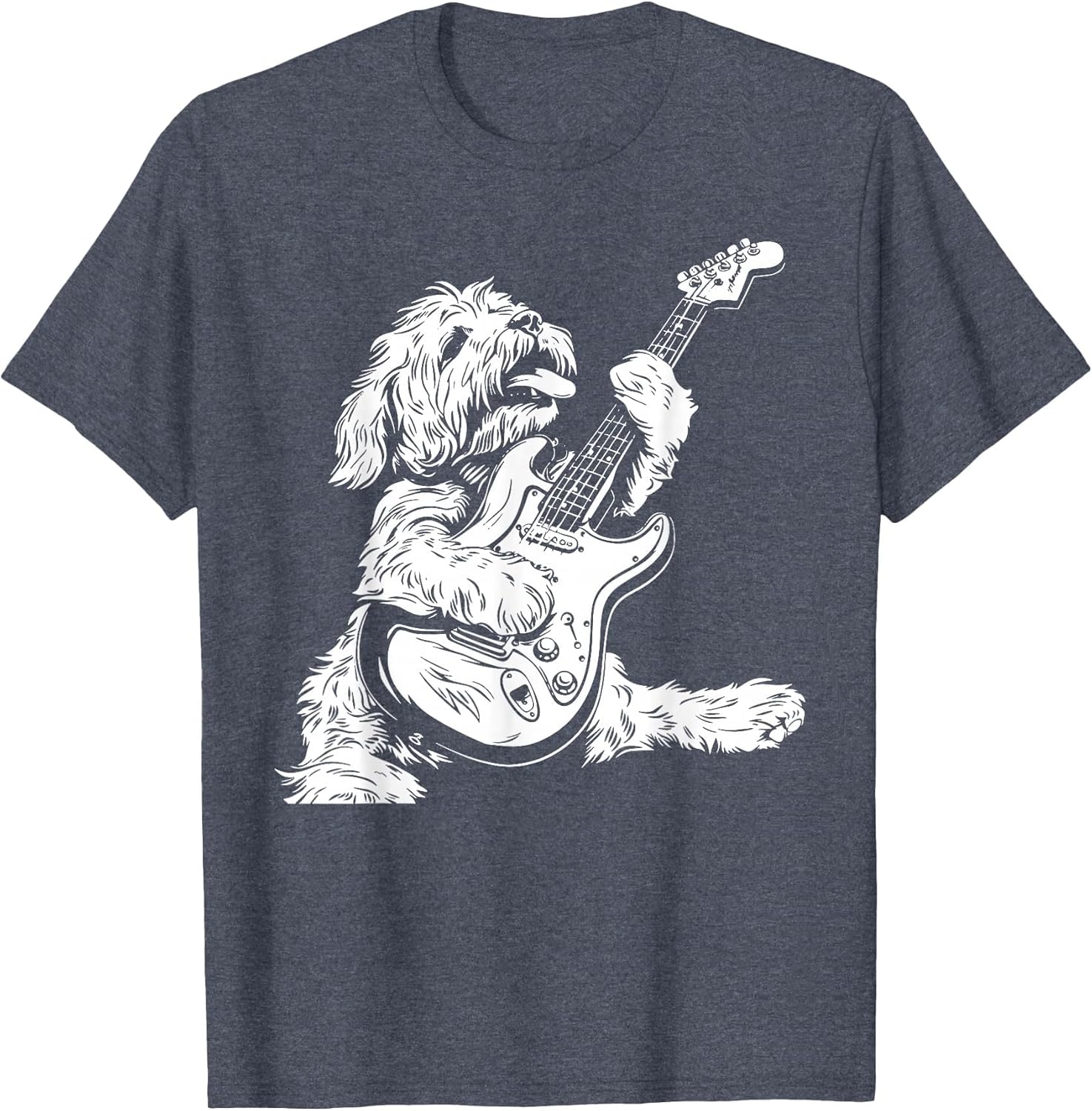 Dog Guitarist Guitar - Cockapoo Dad Mom