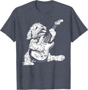 Dog Guitarist Guitar - Cockapoo Dad Mom