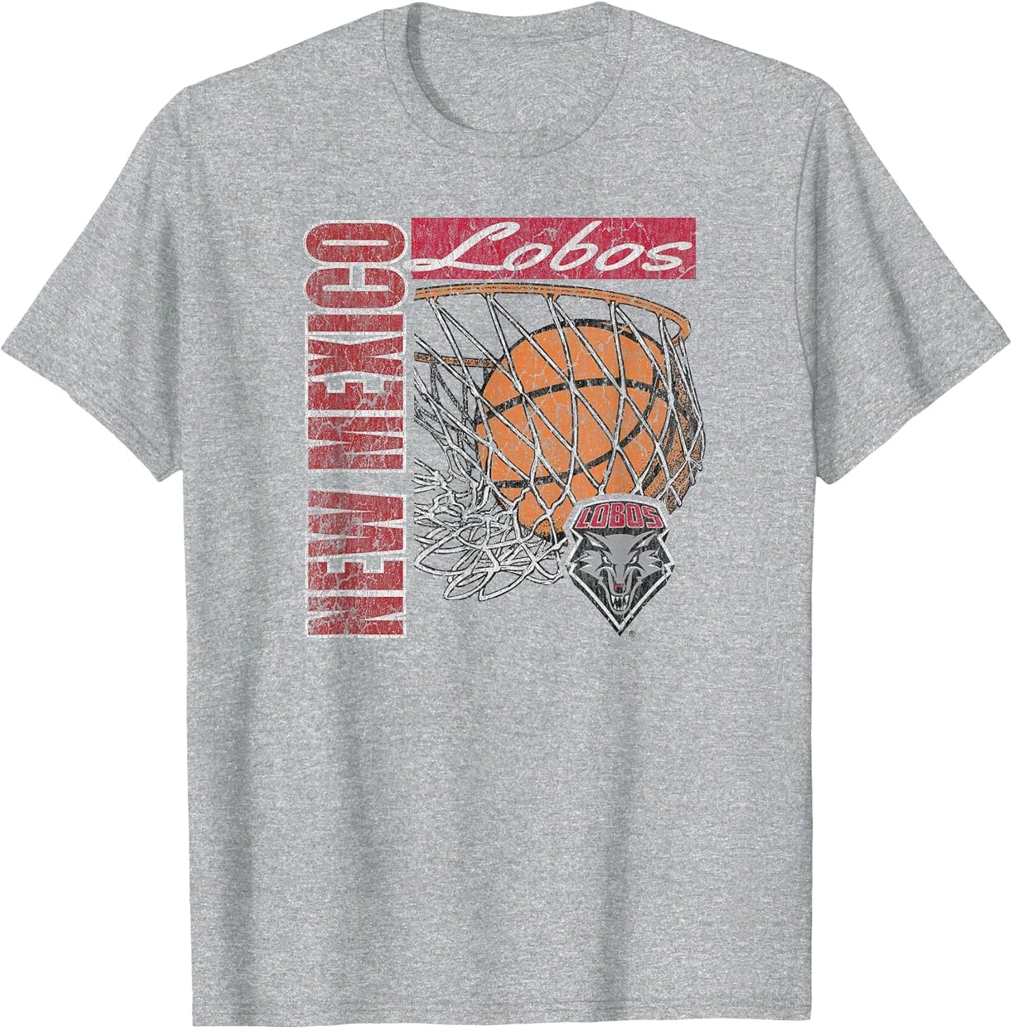 New Mexico Lobos Vintage Basketball 90's Gray