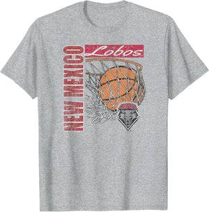 New Mexico Lobos Vintage Basketball 90's Gray