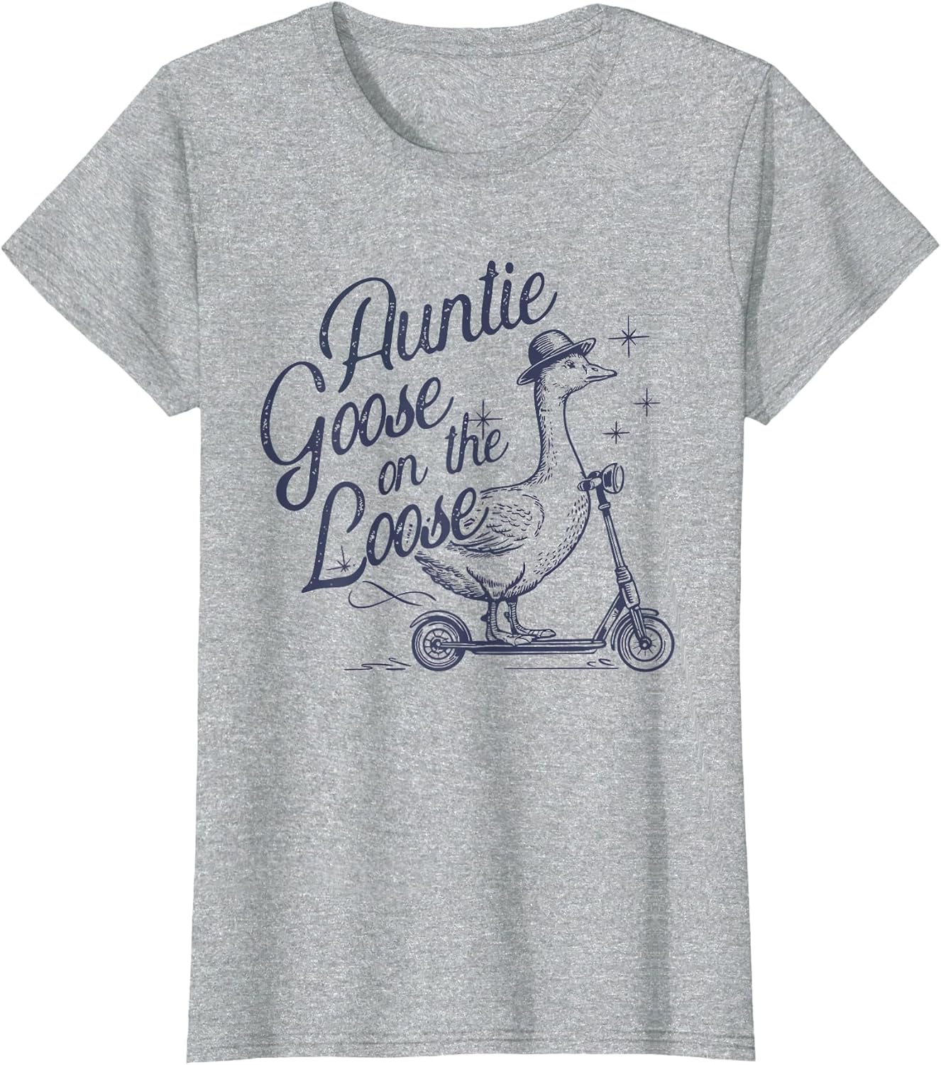 Auntie Goose on The Loose Funny Scooter Animal Retro