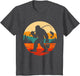 Bigfoot Fishing Funny Retro Sasquatch Fisherman Fish Lovers