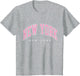 New York New York NY Varsity Style Pink Text