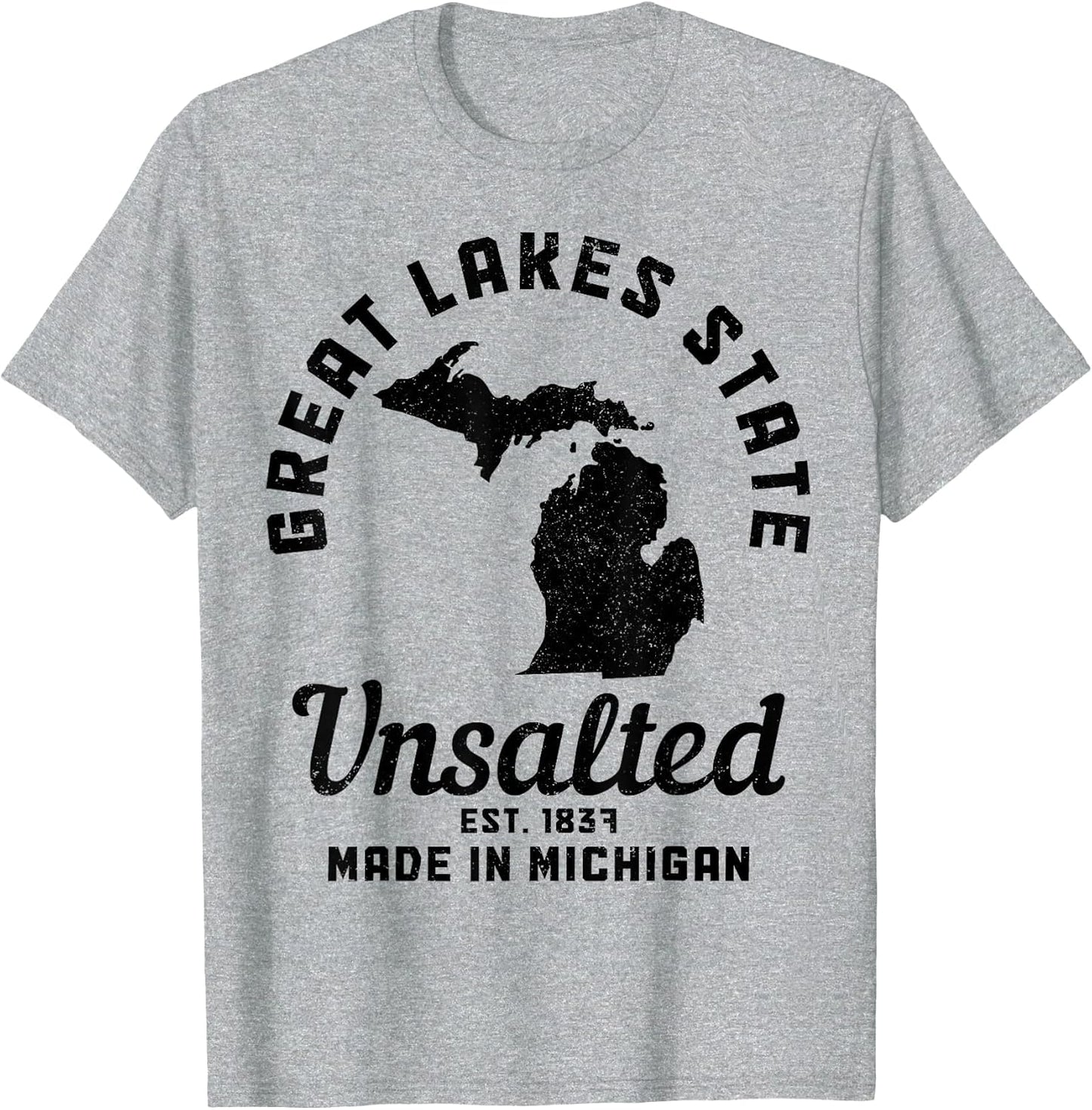 Michigan Great Lakes State Map Pride Vintage