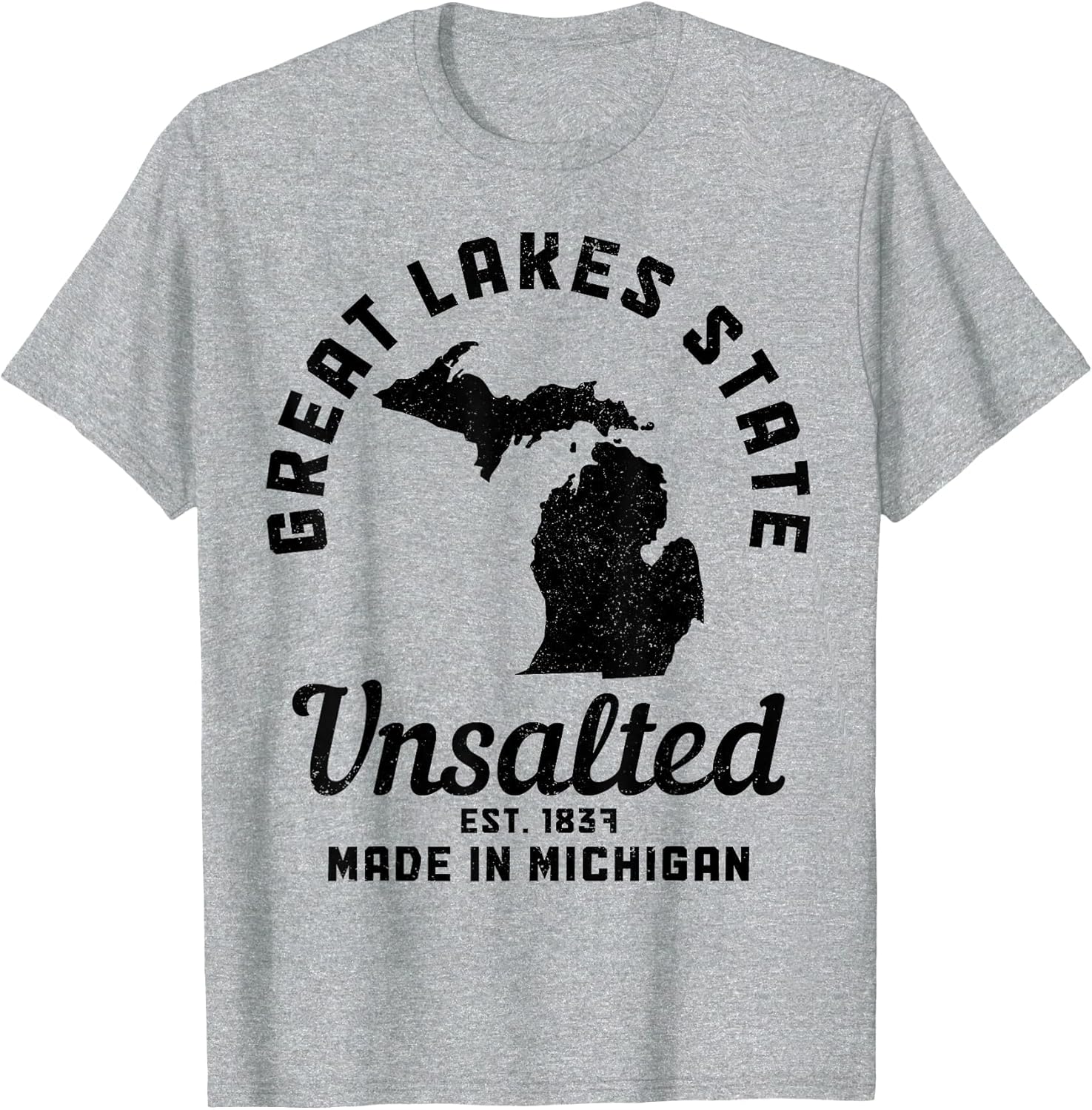 Michigan Great Lakes State Map Pride Vintage