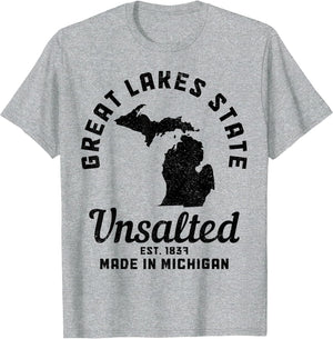 Michigan Great Lakes State Map Pride Vintage