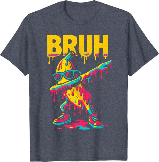 Dabbing Banana Bruh Drip Ice Cream Banana Youth Boys Kids