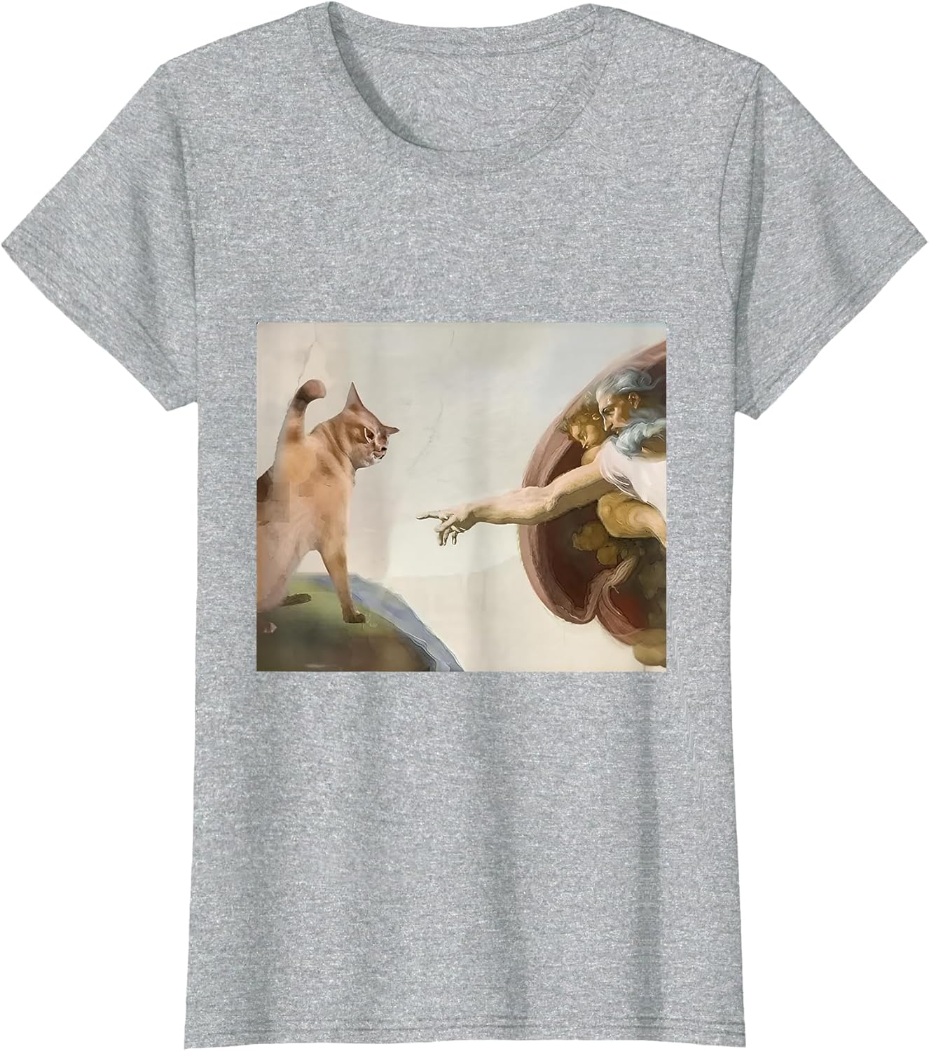 Almighty Slap Funny Cat God Creation of Adam Meme Cat Lovers