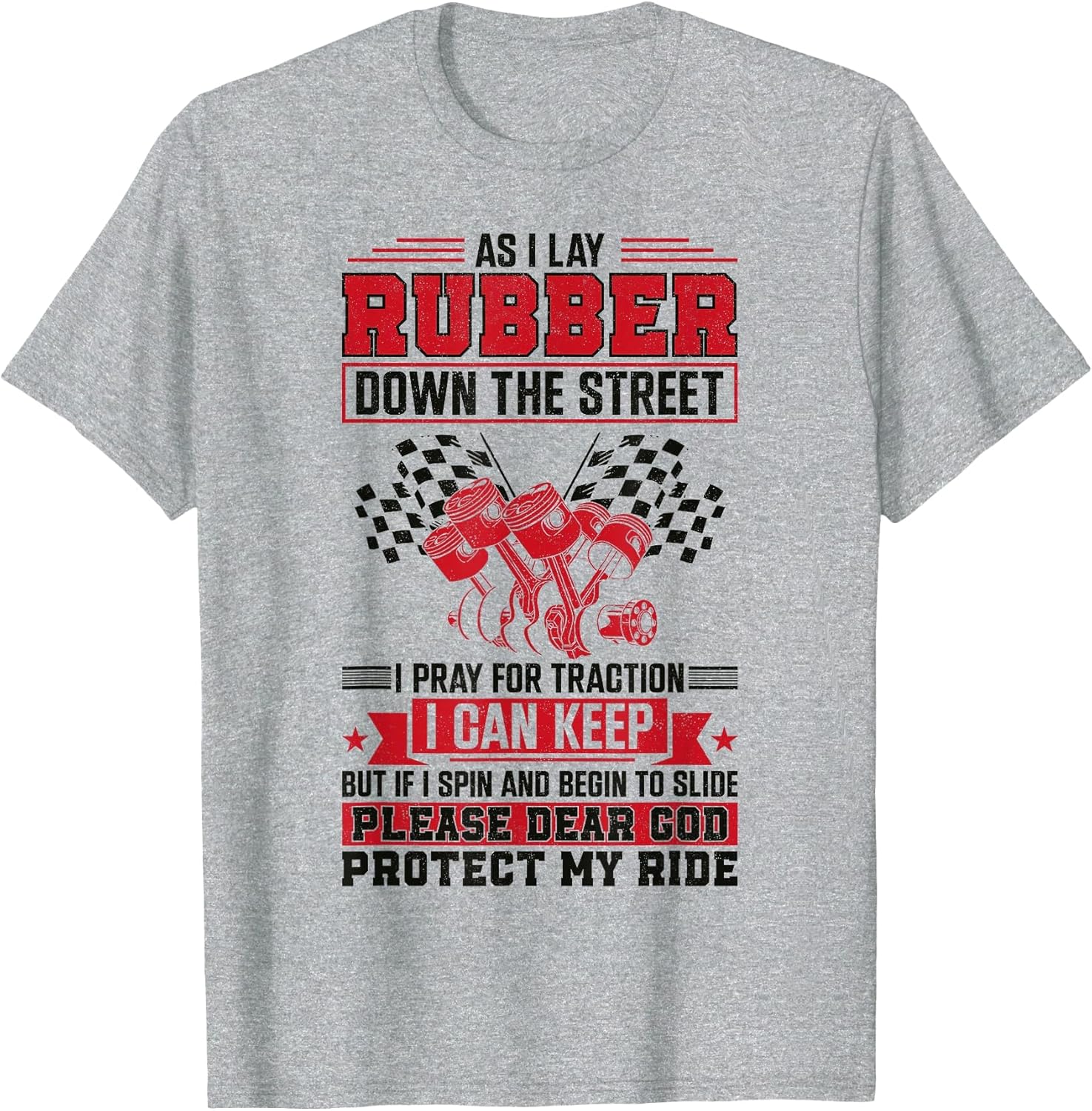 Drag Racing Race Car Prayer Vintage As I Lay Rubber Down The