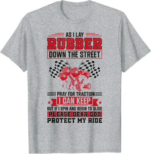 Drag Racing Race Car Prayer Vintage As I Lay Rubber Down The