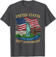 250 Years 1776-2026 250th Birthday Patriotic American Flag