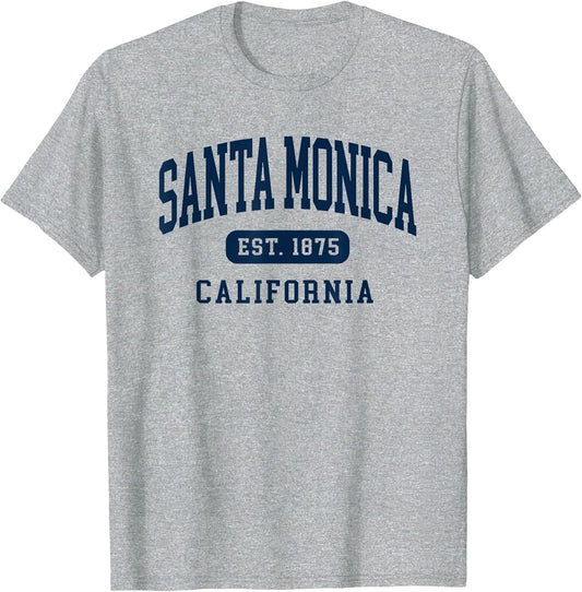 Santa Monica California Retro Est 1875 Vintage Souvenir