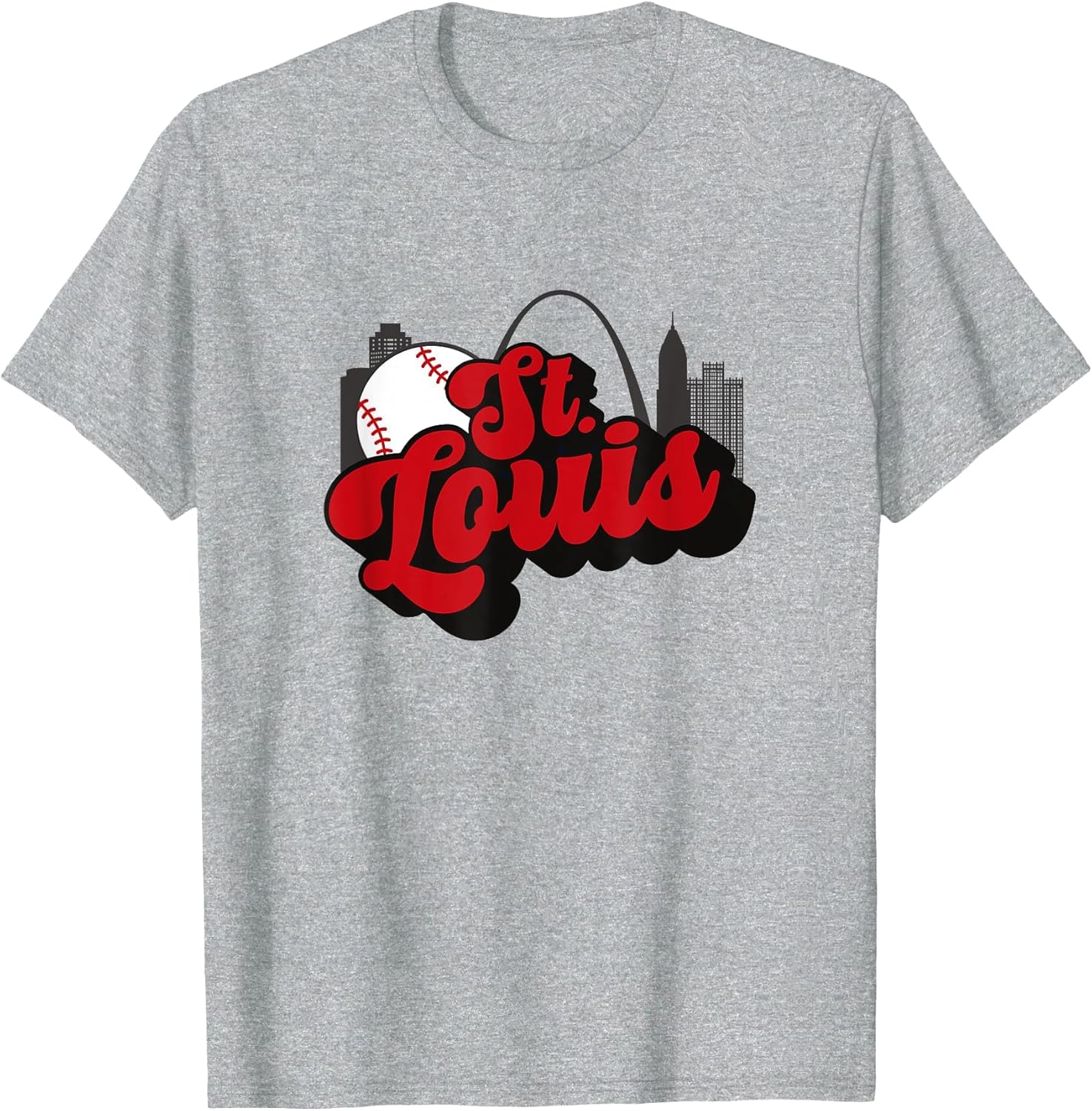 St Louis Baseball Vintage City Skyline Retro Baseball Lover