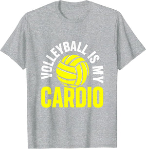 Volleyball Is My Cardio Funny Sports Design