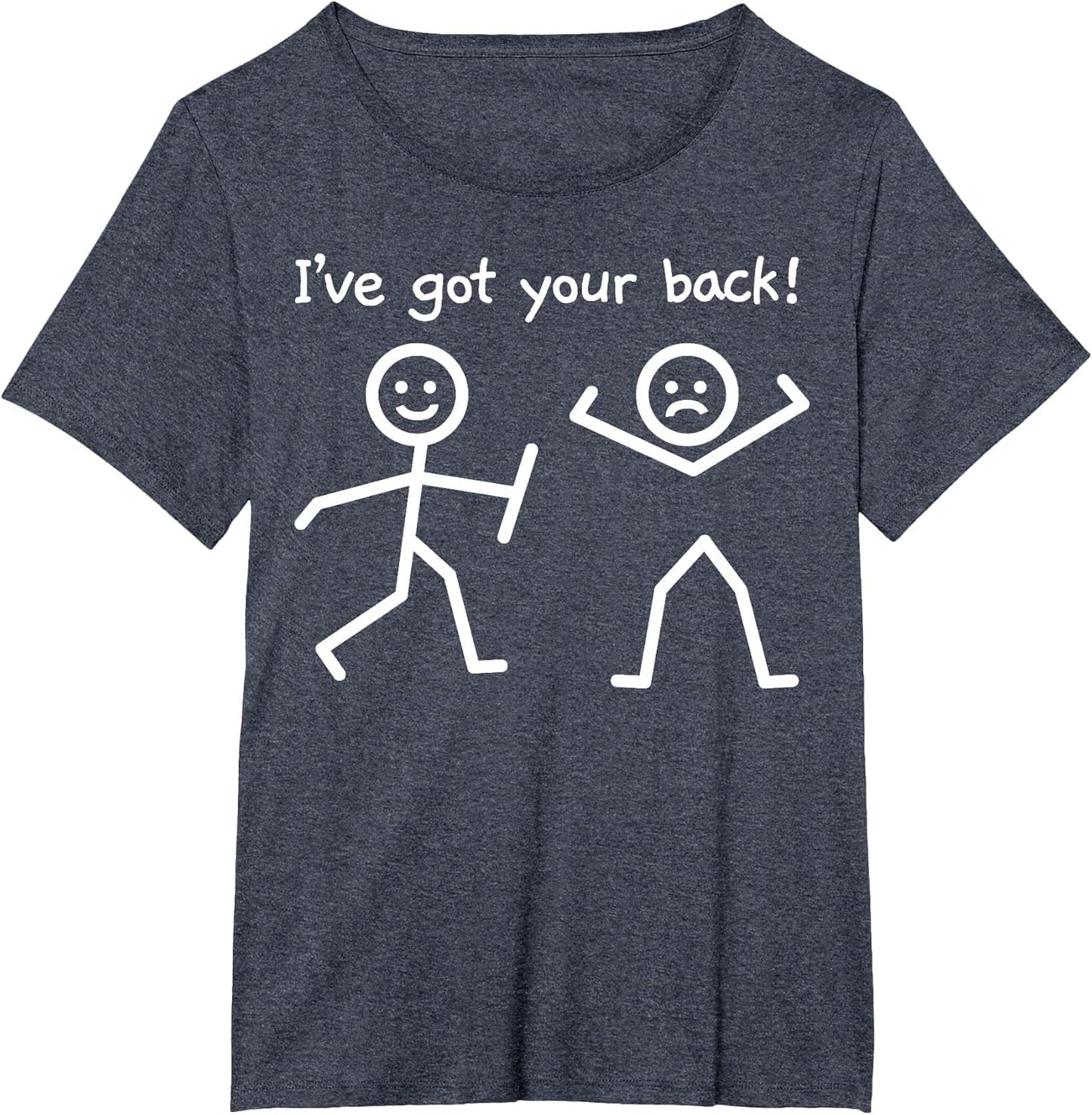 I've Got Your Back Funny Stick Figure Humor