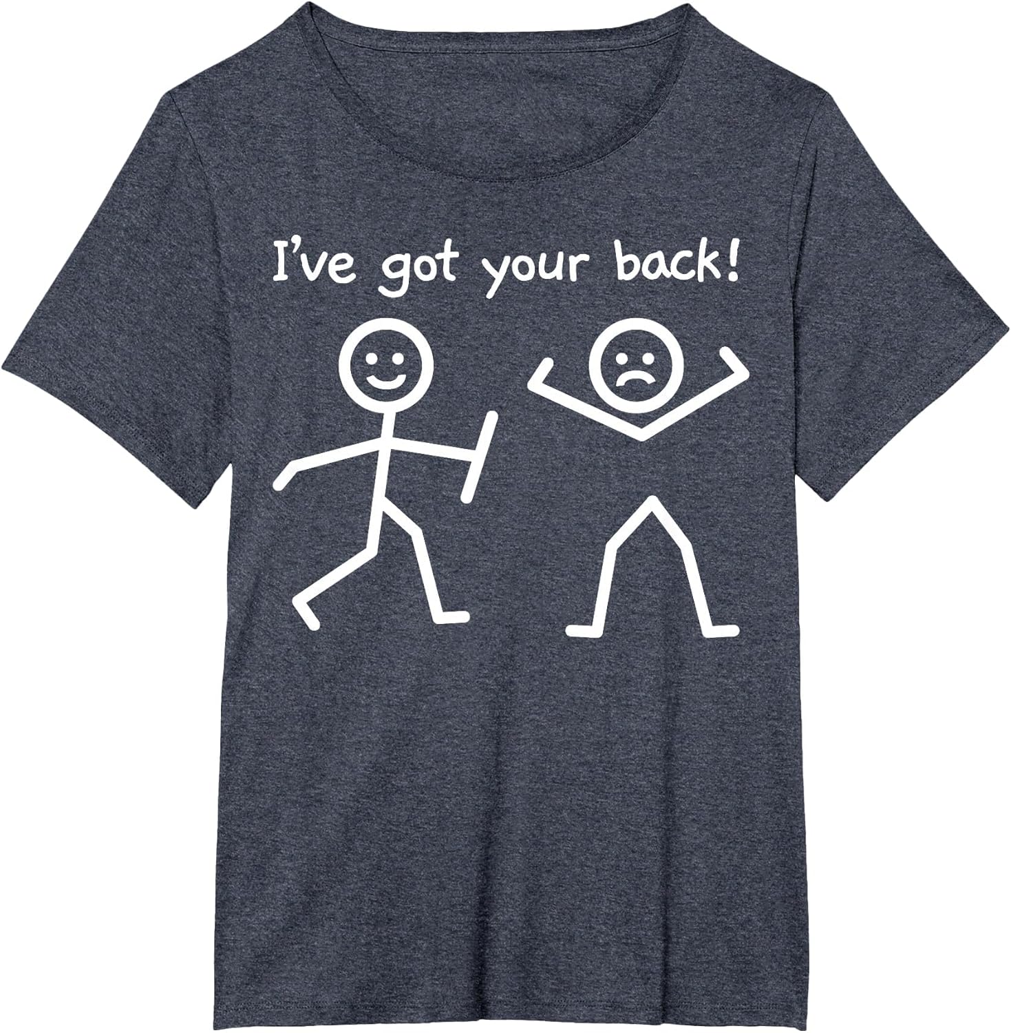 I've Got Your Back Funny Stick Figure Humor