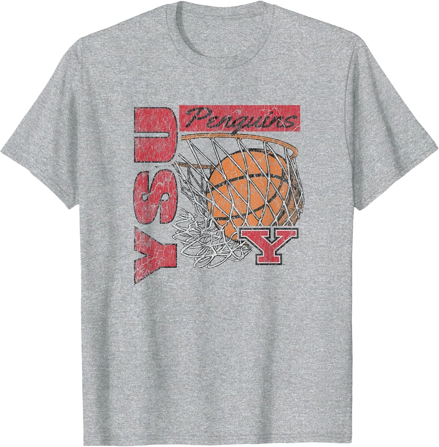 Youngstown State Penguins Vintage Basketball 90's Gray