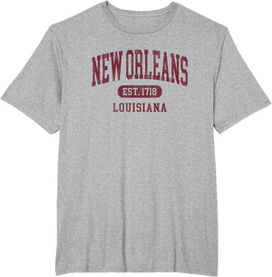 Retro New Orleans Est 1718 Vintage Throwback